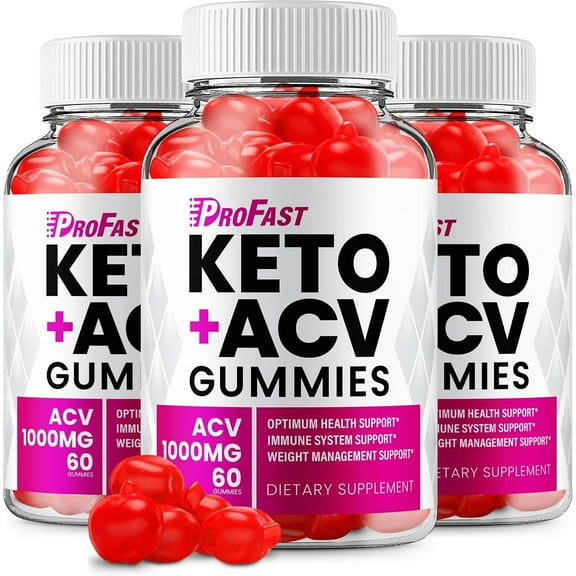 3 Pack Pro Fast Keto ACV Gummies Keto Pro Fast ACV Advanced Formula Plus Apple Cider Vinegar Keto Gummies Dietary Supplement B12 Beet Root Juice Men Women 180 Gummies