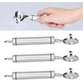 thumbnail image 1 of 3 Pack Professional Cactus Peeler Spoon Set - Heavy Duty Stainless Steel Cuchara Pelador de Nopales, Multi-Function Tool for Prickly Pear, Asian Noodles & Vegetable Slicing, 1 of 8