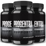 3 Pack Progentra Pills, Comprehensive Formula For A Holistic Approach, All Natural Supplement to Support Muscle Mass, Endurance and Overall Health, Official Capsulas Reviews 180 Capsules