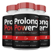 3 Pack Prolong Power, Maximum Performance Male Supplement, Prolong Power Capsules for Men, 3 Month Supply