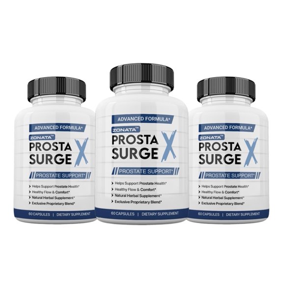 (3 Pack) Prosta Surge X Prostate Support Supplement, ProstaSurge X Male Support - 180 Count