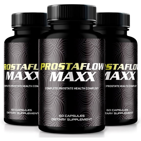 (3 Pack) ProstaFlow Maxx Capsules, ProstaFlow Max Prostate Support Supplement, All-Natural Supplement for more Control, Maximum Strength Pills to Promote Energy, Prosta Flow Maxx (180 Capsules)