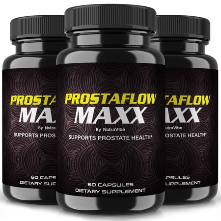(3 Pack) ProstaFlow Maxx Capsules, ProstaFlow Max Prostate Support Supplement, All-Natural Supplement for more Control, Maximum Strength Pills to Promote Energy, Prosta Flow Maxx (180 Capsules)