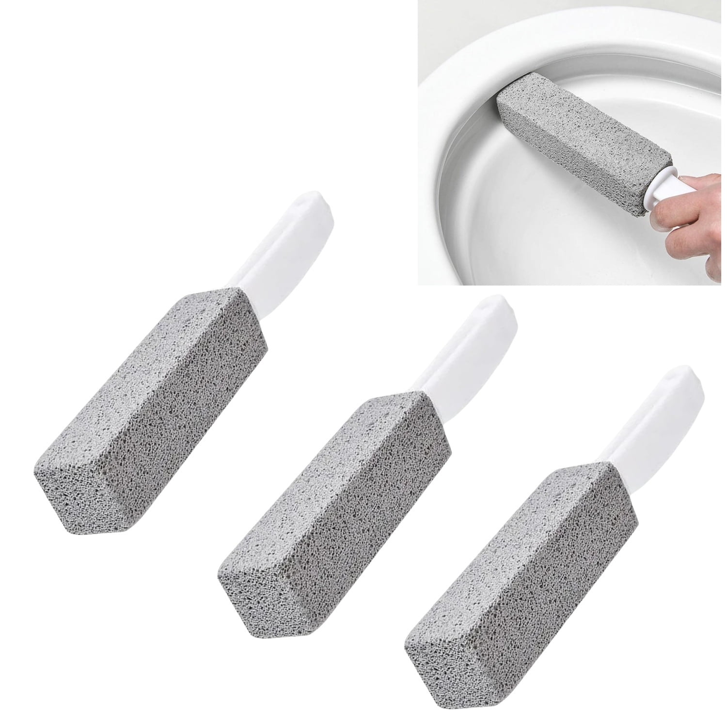 3 Pack Pumice Stone for Cleaning, Pumice Scouring Stick with Handle 3 Pack Pumice Stone for Cleaning, Pumice Scouring Stick with Handle