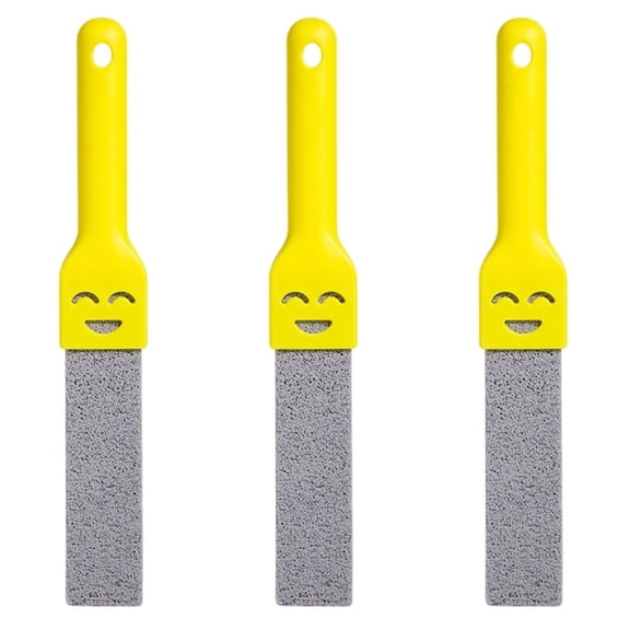 3 Pack Pumice Stone Toilet Bowl Cleaner, Toilet Pumice Stone with Handle Remove Toilet Bowl Hard Water Rings Suitable for Cleaning Toilet Bathroom Kitchen Sink Grill