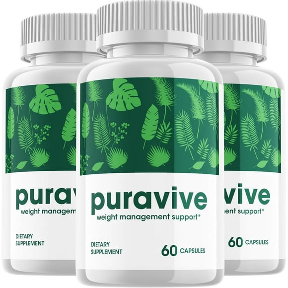 3 Pack Puravive Extra Strength Pills - Official - Keto Puravive Advanced Formula Raspberry Ketone Dietary Support Supplement PureViva Men Women 180 Capsules