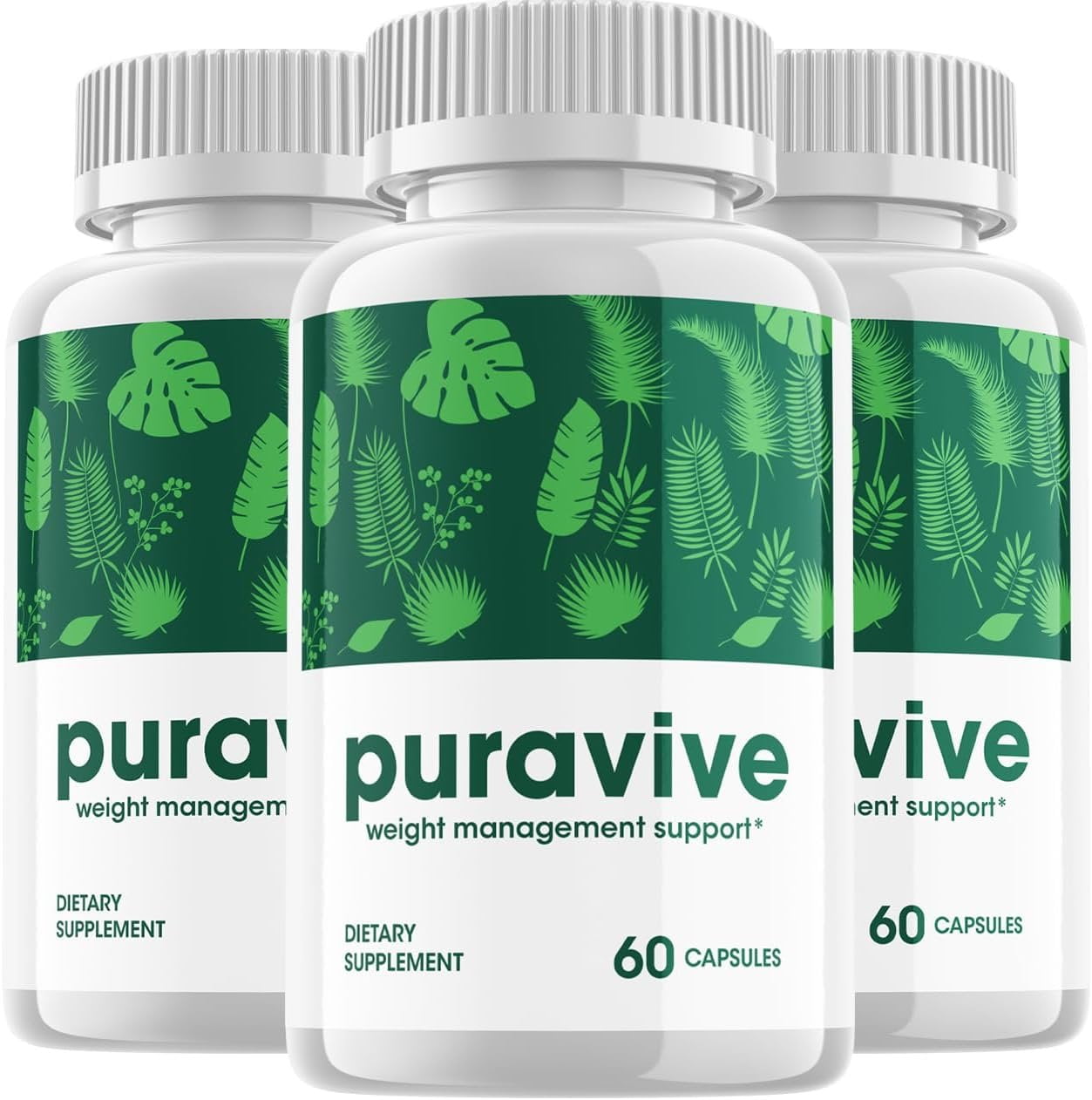 3 Pack Puravive Extra Strength Pills - Official - Keto Puravive Advanced Formula Raspberry Ketone Dietary Support Supplement PureViva Men Women 180 Capsules
