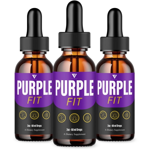 (3 Pack) Purple Fit Supplement, PurpleFit Weight Management Formula (6oz)