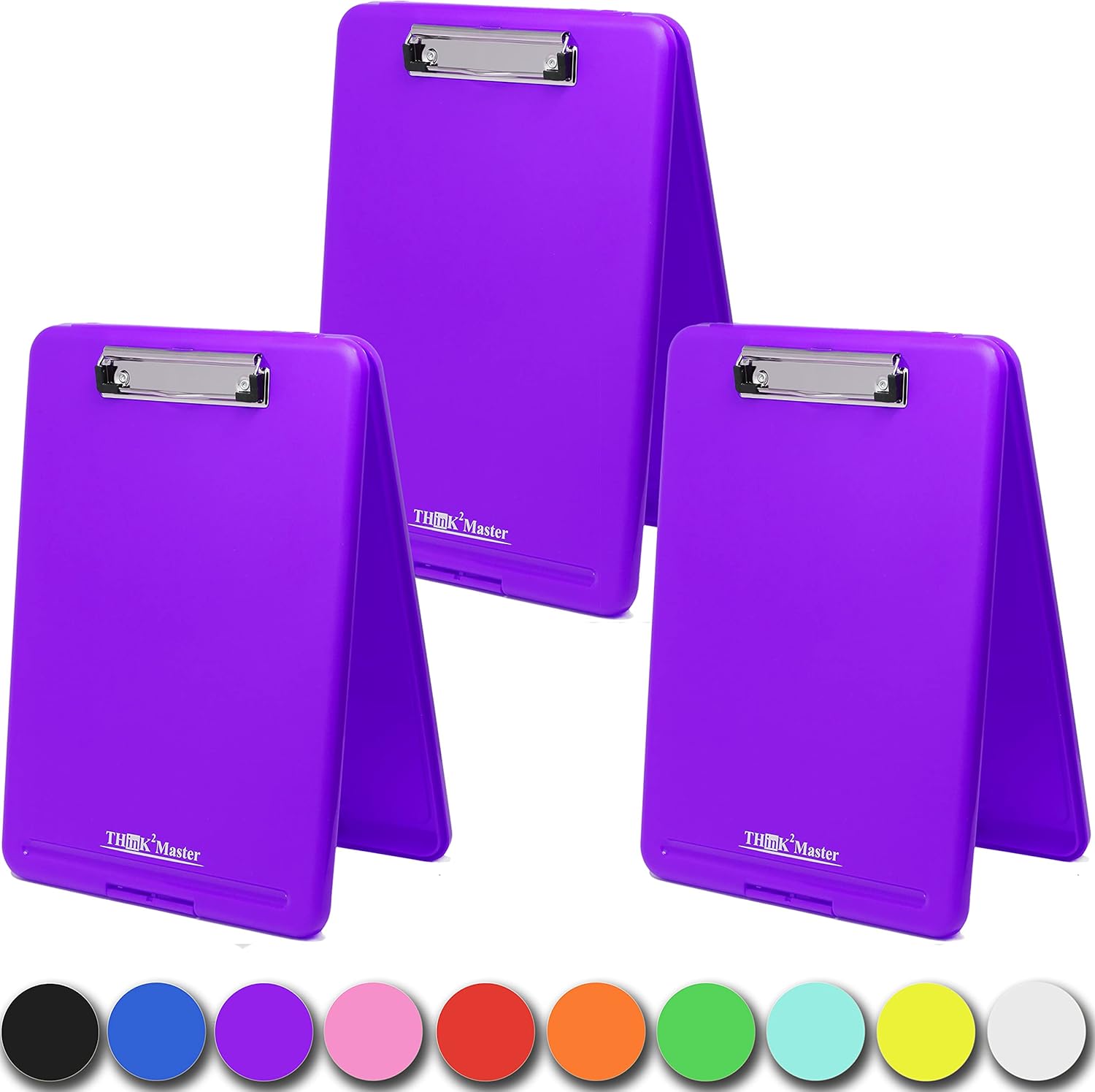 [3 Pack] Purple Plastic Storage Clipboard. | 25% Heavier & Sturdier ...