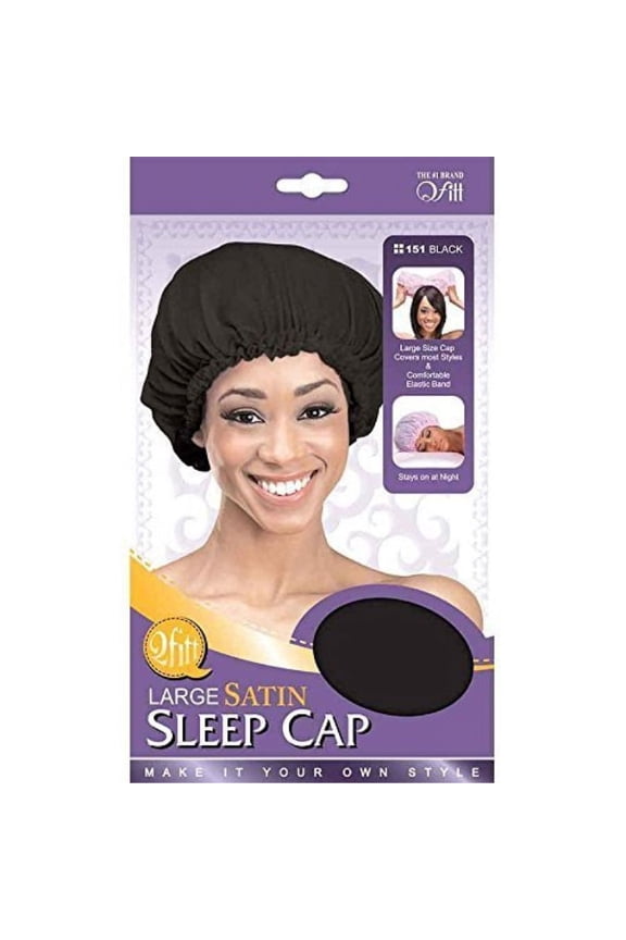 (3 Pack) Qfitt Satin Sleep Cap #151