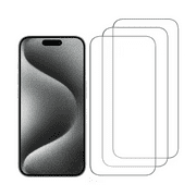 [3-Pack] Qixxronics Screen Protector for iPhone 16 Tempered Glass Film Anti-Scratch HD Clear Glass Film Protector for iPhone