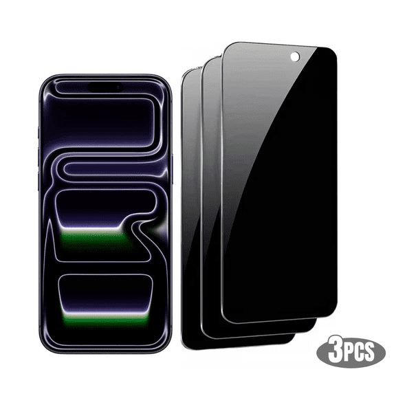 [3-Pack] Qixxronics for iPhone 17 Pro Max Privacy Screen Protector Scratch-Resistant Surface