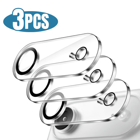 3 Pack Qixxronics for iPhone Air Camera Lens Protector Clear Tempered Glass Lens Cover Film