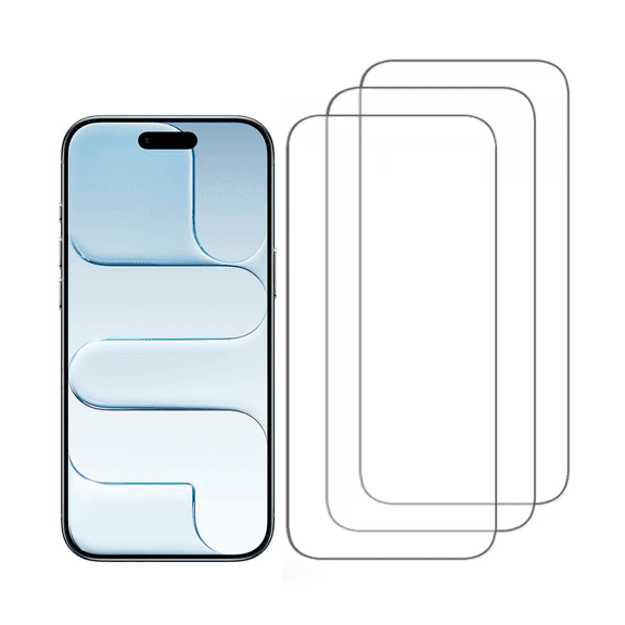 [3-Pack] Qixxronics iPhone 17 Air Glass Screen Protector, Real Tempered Glass, for iPhone 17 Air TemperedGlass Protector