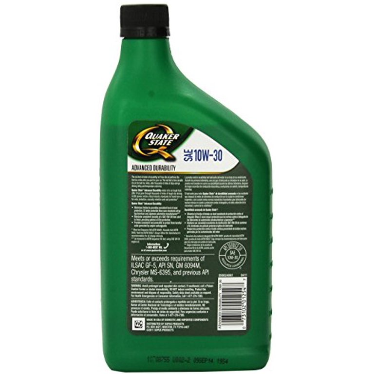 Quaker State Full Synthetic Dexos High Mileage 5W30 Motor, 51 OFF