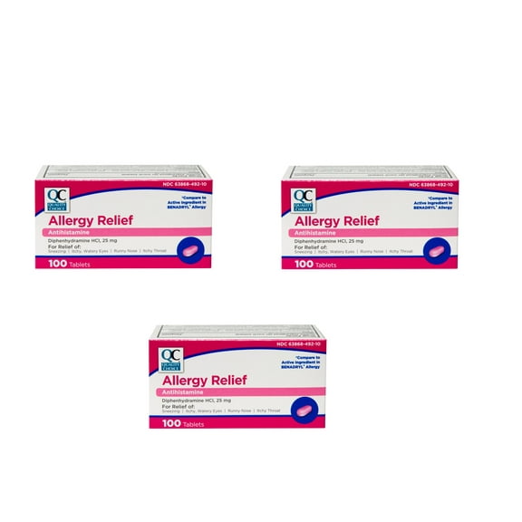 3 Pack Quality Choice Allergy Complete 100 Tablets Each