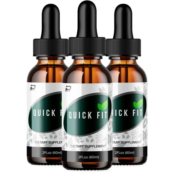(3 Pack) Quick Fit Metabolism Drops Liquid Supplement - QuickFit Drops, Quick Fit Original Metabolic Support Supplement, Fit Quick Drops Reviews (3 Month Supply)