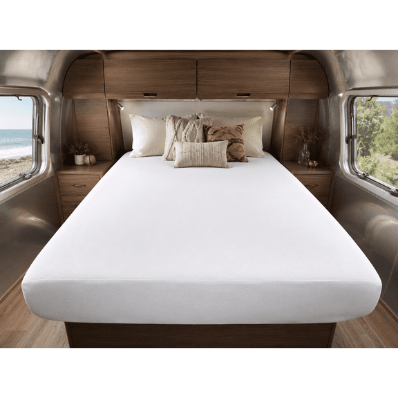 3 Pack RV King Fitted Sheets White 300TC 60/40 CottonPoly Blend Bedding 72x80x12