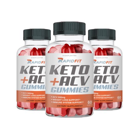 (3 Pack) Rapid Fit Keto Gummies - Rapid Fit Keto Apple Cider Vinegar Gummies