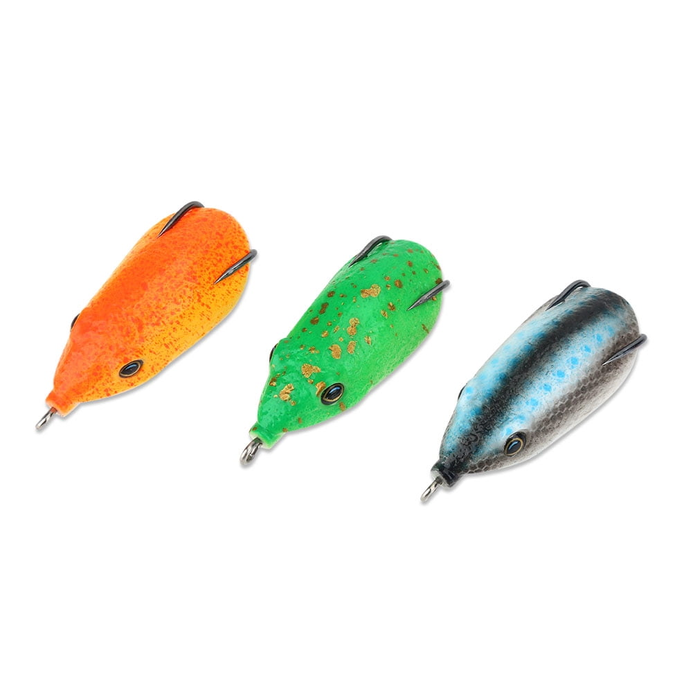 Frog Pvc Kit 3-Pack Realistic PVC Frog Lures - Artificial Fishing Bait Set, Lifelike ...