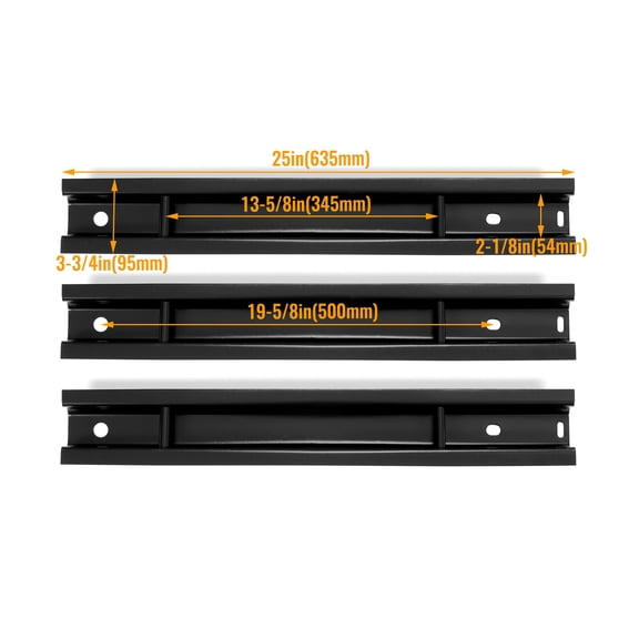 3 Pack Rear Seat Brackets Slider Steel For Mercedes Benz Sprinter 2019-2023