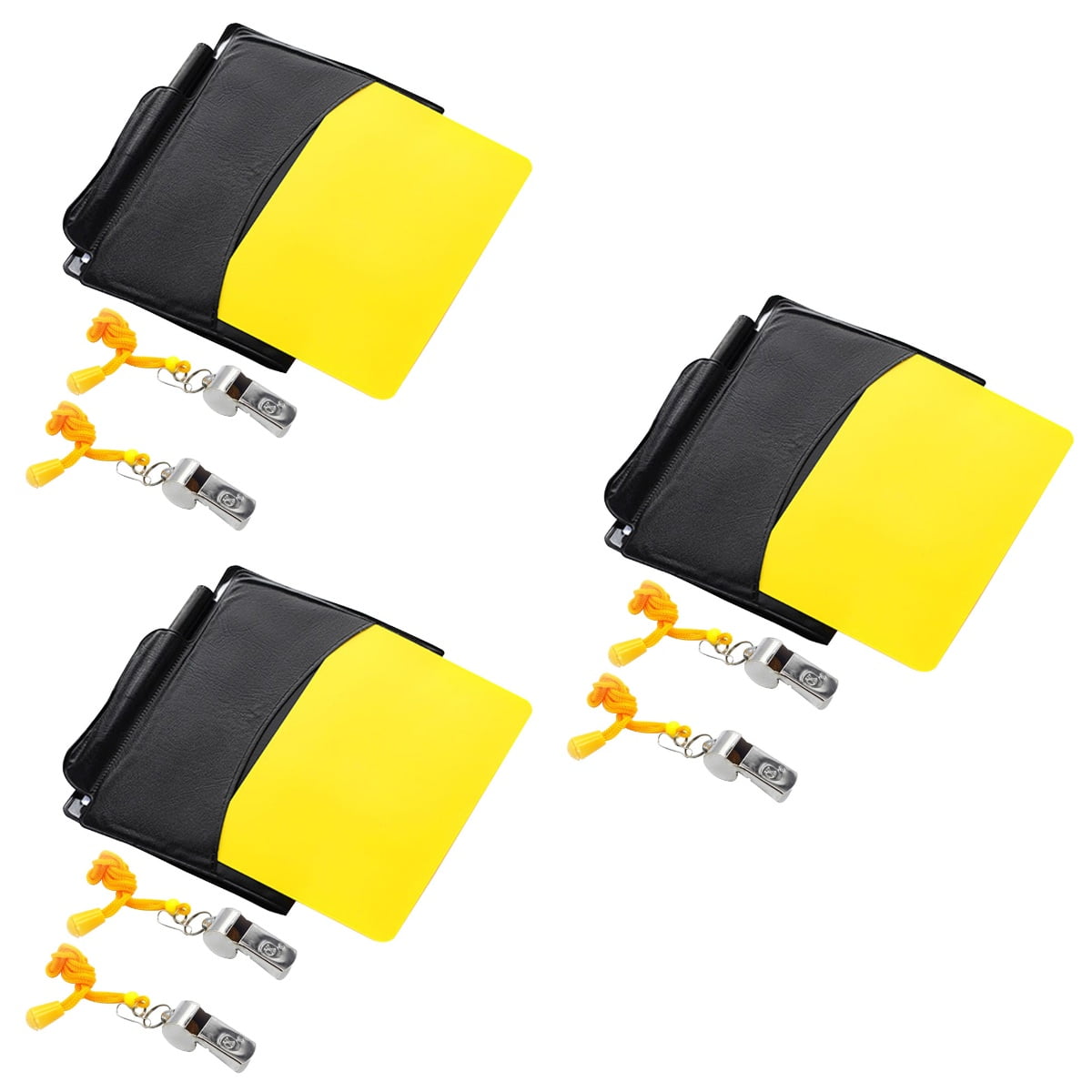 3 Pack Referee Accessories Referee Equipment Yellow and Red Cards