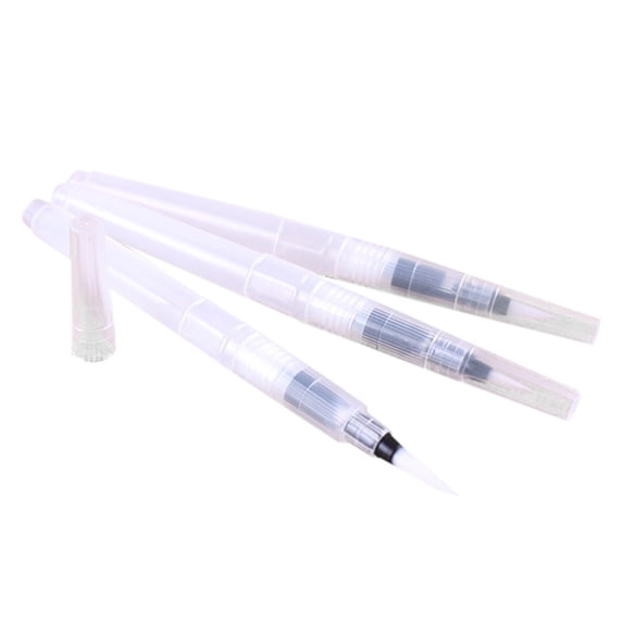 Medium Water Features 3 Pack Refillable Watercolor Brush Pens, Medium Tip Nylon Hair ...
