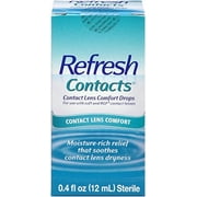 3 Pack - Refresh Contacts Contact Lens Comfort Drops 0.4 fl oz 12 ml Each