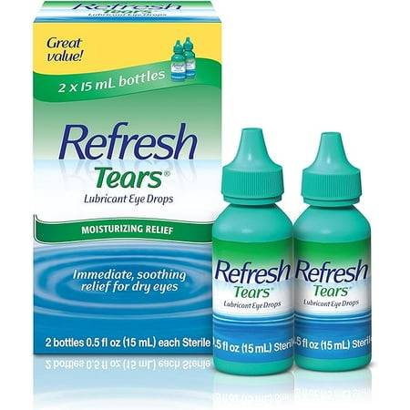 3 Pack Refresh Tears, Lubricant Eye Drops, 2 Bottles, .5 fl oz