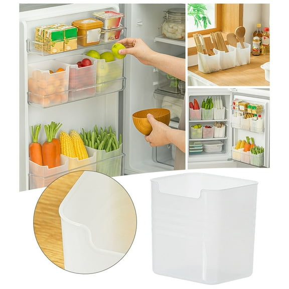 3 Pack Refrigerator Side Door Storage Box Multifunctional Food Sorting Box Fridge Organizer For Food Vegetables/ Refrigerator Storage Box