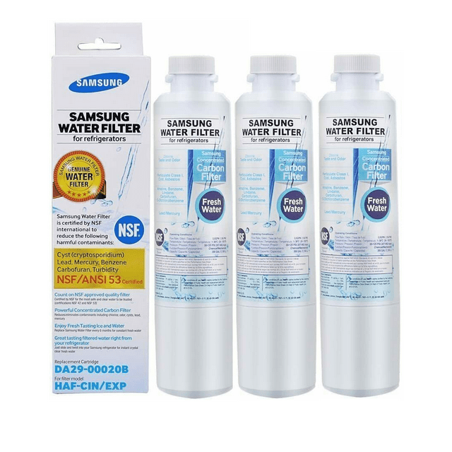 3 Pack Refrigerator Water Filter DA2900020B HAFCIN/EXP Samsumg