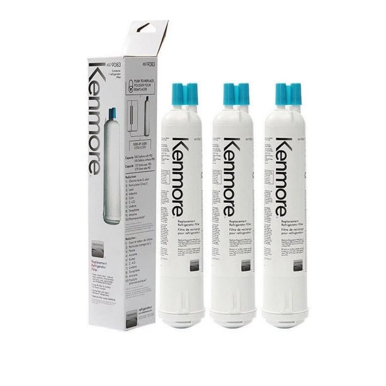 3 Pack Refrigerator Water Filter Kenmore 9083 Water Filter Replacement