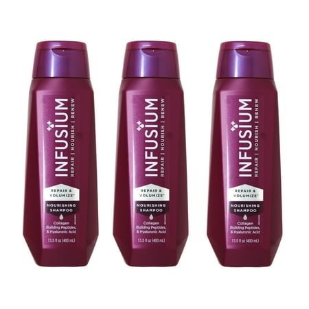 3 Pack - Repair + Renew with Argan Oil & Keratin Shampoo, 13.5 oz