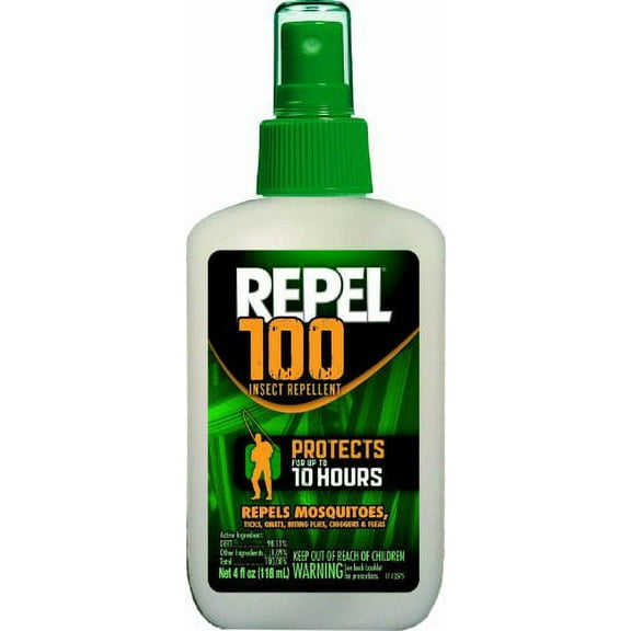 3 Pack Repel (94108) 100 Insect Repellent, 4 oz. Pump Spray, Single Bottle Each