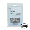thumbnail image 1 of 3 Pack Replacement 20-Inch L81 22BPX Chainsaw Chain for Stihl MS 260 Chainsaw (20" Length, .325" Pitch, 0.063" Gauge, 81 Drive Links), 1 of 1