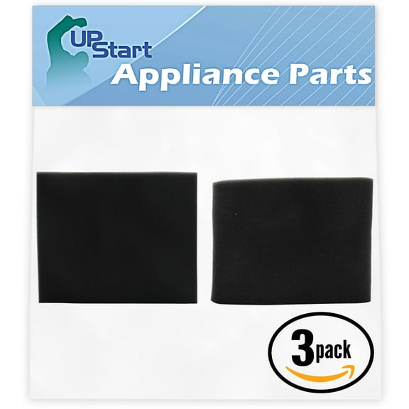 3-Pack Replacement Bissell Clean View Power Trak Revolution 6591 Upper Tank and Pre-Motor Filter - Compatible Bissell 3093 Pre Filter