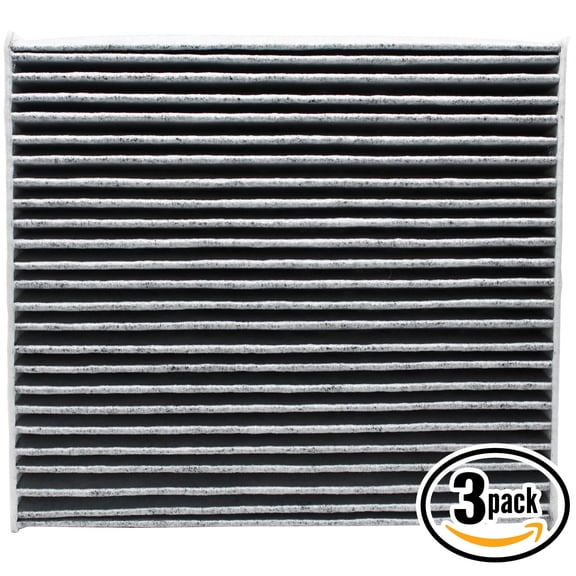 3-Pack Replacement Cabin Air Filter for 2016 Toyota HIGHLANDER V6 3.5L 3456cc Car/Automotive - Activated Carbon, ACF-10285