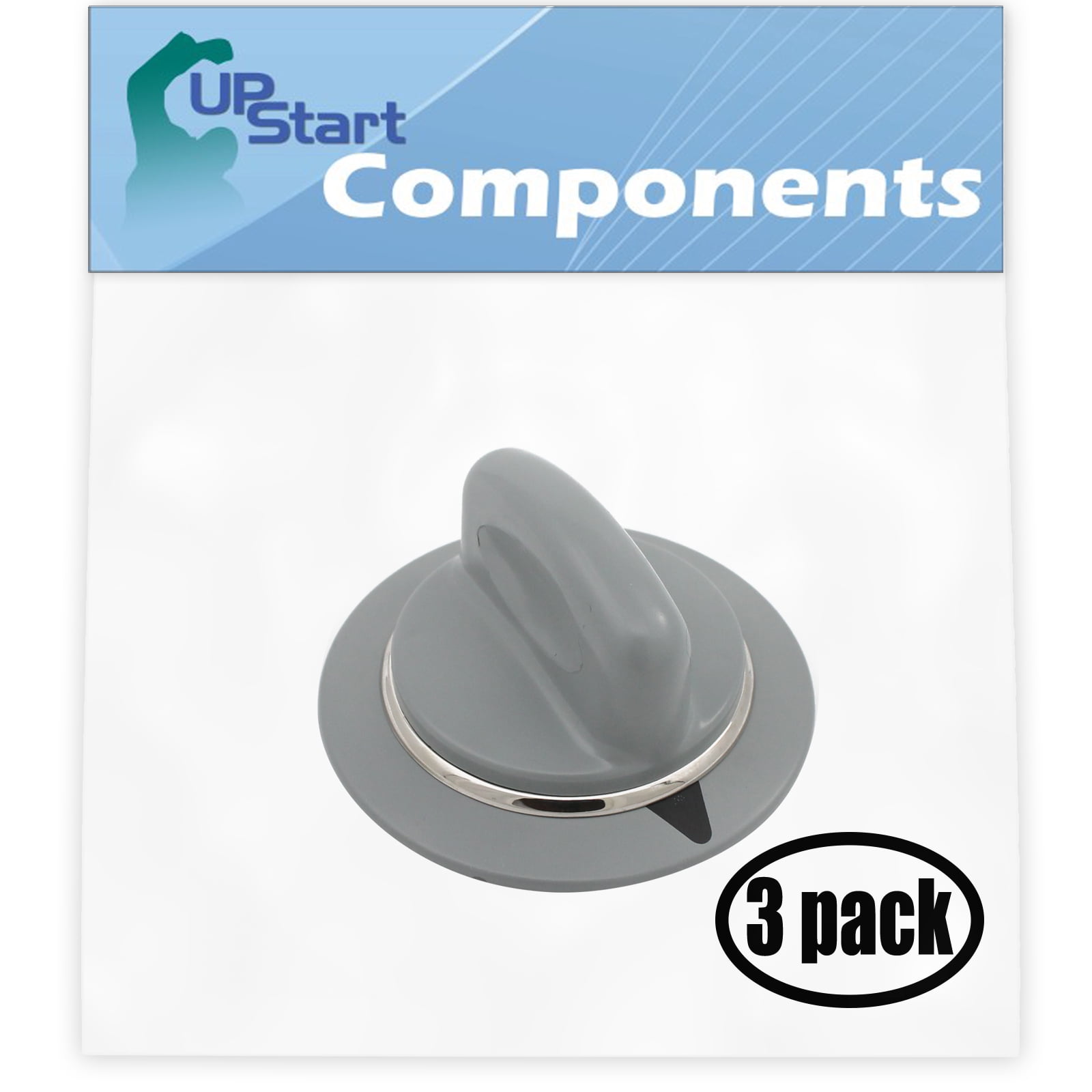3 Pack Replacement Dryer Timer Knob WE1M964 for General Electric GTDP350EM1WS Dryer