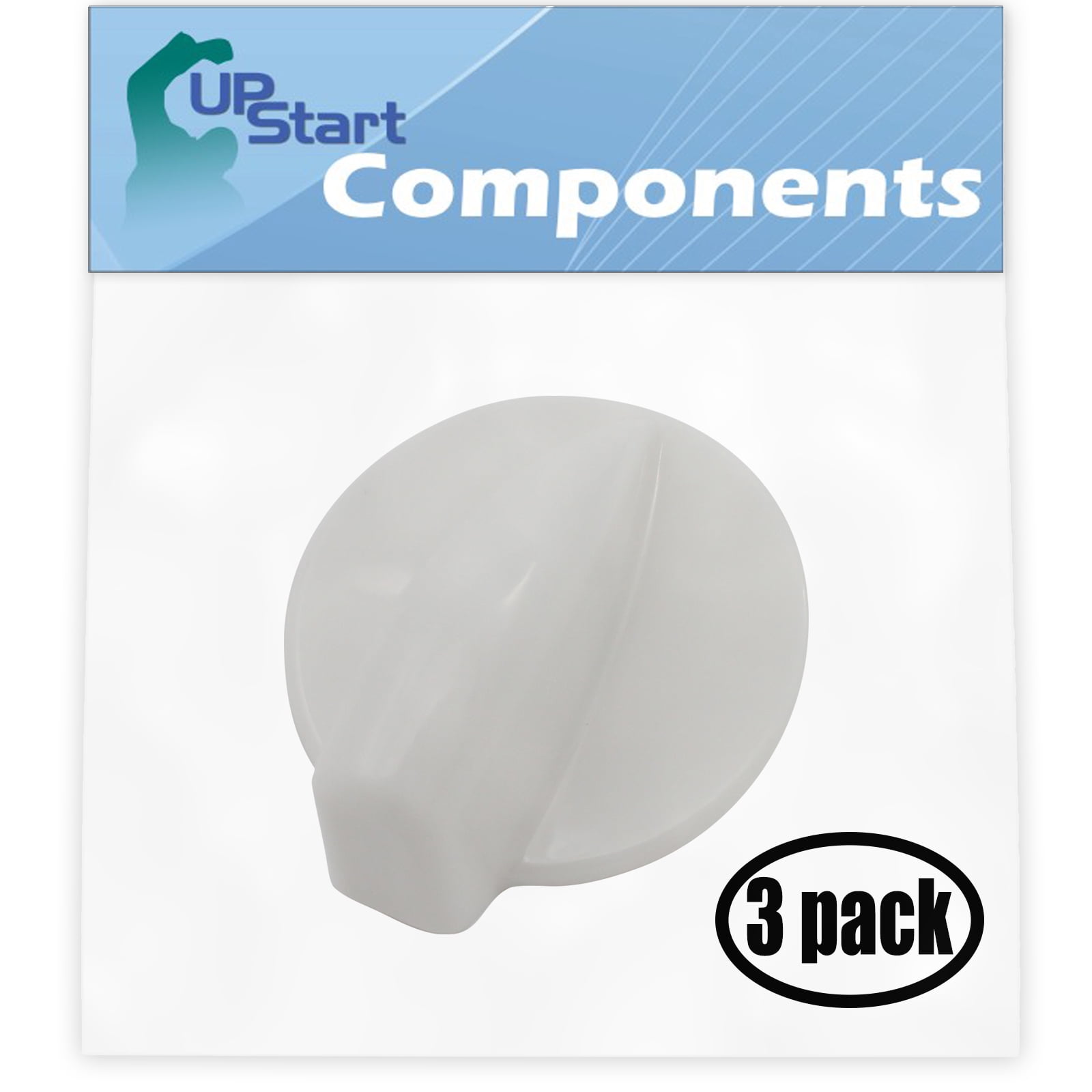 3 Pack Replacement Dryer Timer Knob WP8181878 for Whirlpool GEW9200LW1 Residential Dryer