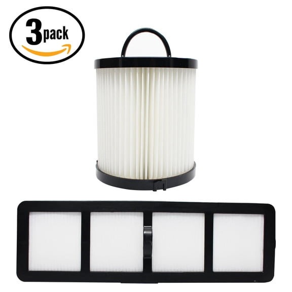 3-Pack Replacement Eureka AirSpeed Gold AS1001A Vacuum Dust Cup Filter & HEPA Filter - Compatible Eureka DCF-21 Dust Cup Filter & EF-6 HEPA Filter