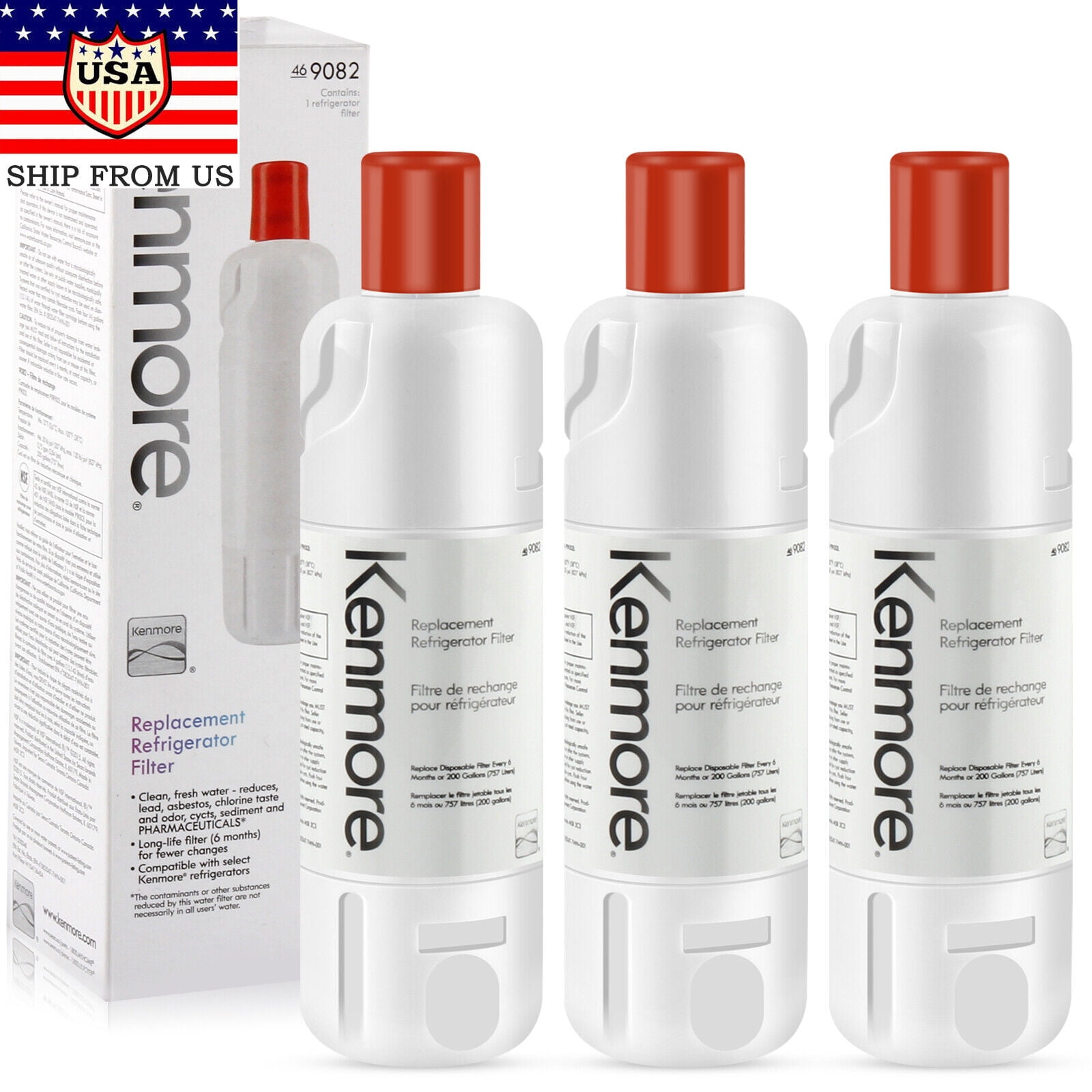 Refrigerator Water Filter, W10413645a W10238154 Frigidaire Water Filter  Replacement, Compatible With Edr2rxd1, Kenmore 46-9082, 46-9903, 9082, 9903  - Temu Australia