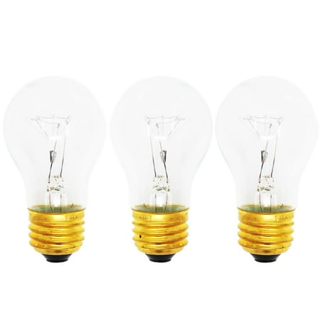 3-Pack Replacement Light Bulb for KitchenAid KSRS25QXWH11 - Compatible KitchenAid 8009 Light Bulb