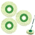 thumbnail image 1 of 3 Pack Microfiber Spin Mop Refills, Compatible with Libman Tornado System, Washable Replacement Heads for Hardwood Tile Laminate Floors, 1 of 8