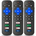 thumbnail image 1 of 3-Pack Replacement Remote for Roku TV, Compatible with TCL/Onn/Hisense Roku TVs, No Setup Required, 1-Year Warranty, 1 of 4