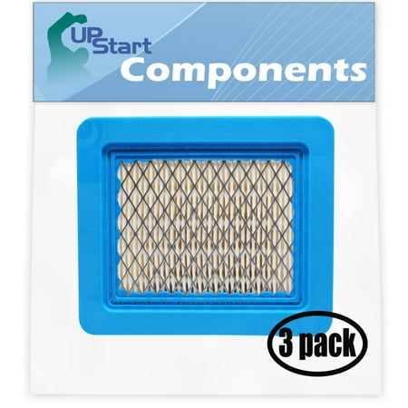 3-Pack Replacement for Briggs & Stratton 12A800 Series (0414 Engine) Flat Air Filter Cartridge - Compatible with Briggs & Stratton 491588S Filter
