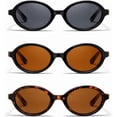 3 Pack Retro Round Fashion Sunglasses for Women Men Classic Circle ...