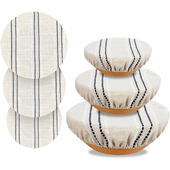 3 Pack Reusable Bread Proofing Bowl Covers Bowl Covers 9/10/13 inches Elastic Drawstring Food Covers for Sourdough Proofing Basket Baking Dough & Food Storage,Topboutique