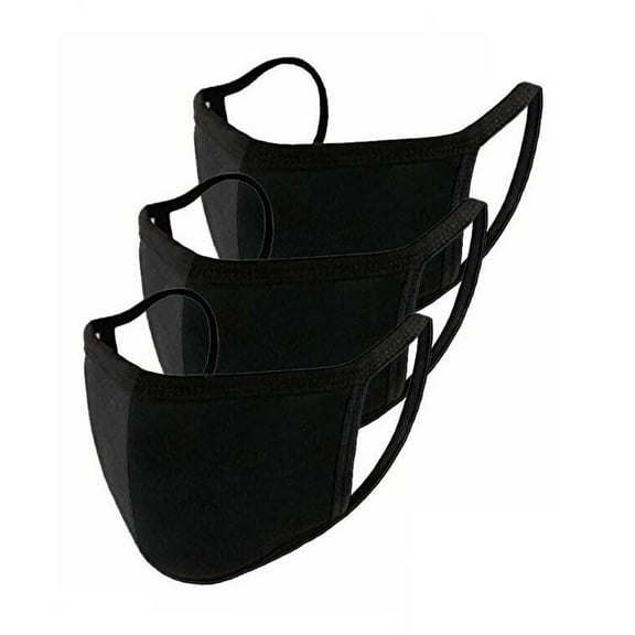 3 Pack Reusable Cotton Facial Mask - Washable Cotton Face Mask