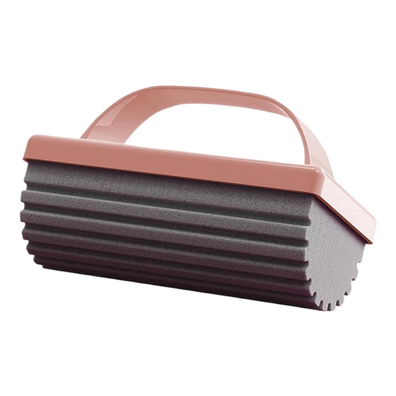 3-Pack Reusable Damp Clean Duster Sponge Brush, Multi-purpose Cleaning Tool With Handle For Blinds, Baseboards, Window Tracks, Vents, Kitchen Bathroom(Pink)
