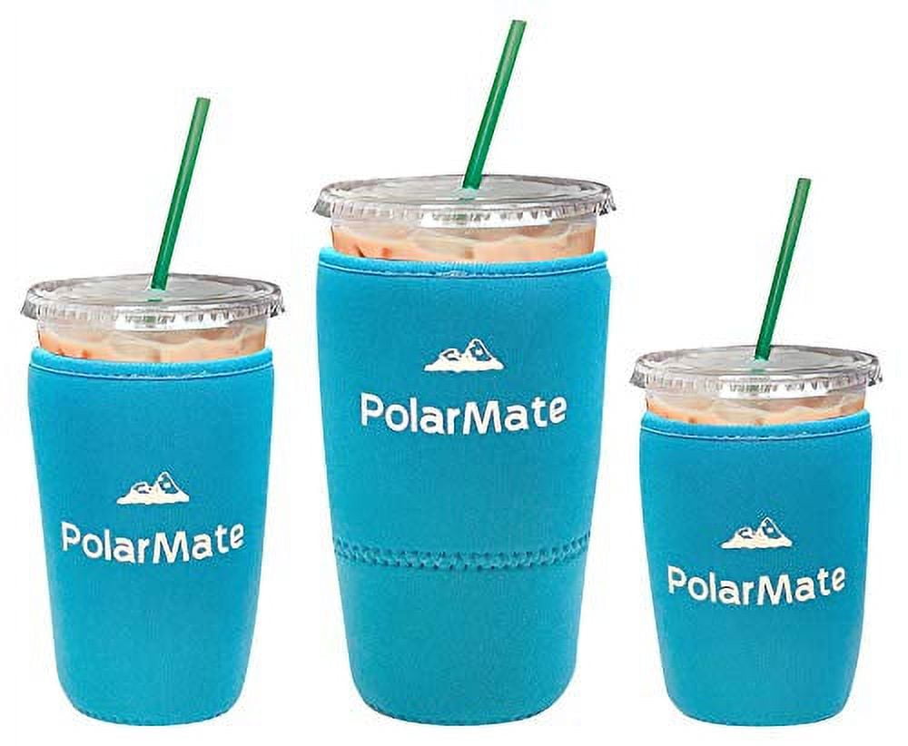 2 Pack Reusable Iced Coffee Sleeves - FRRIOTN Insulator Sleeve for Large  Size Cold Beverages, Neoprene Cup Holder for Starbucks Coffee, Dunkin  Coffee